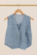 VESTS 79055 100% linen