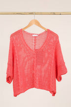 Cotton knit sweater 1916 100% LINEN