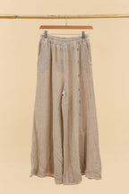 Wide Leg Linen Trousers