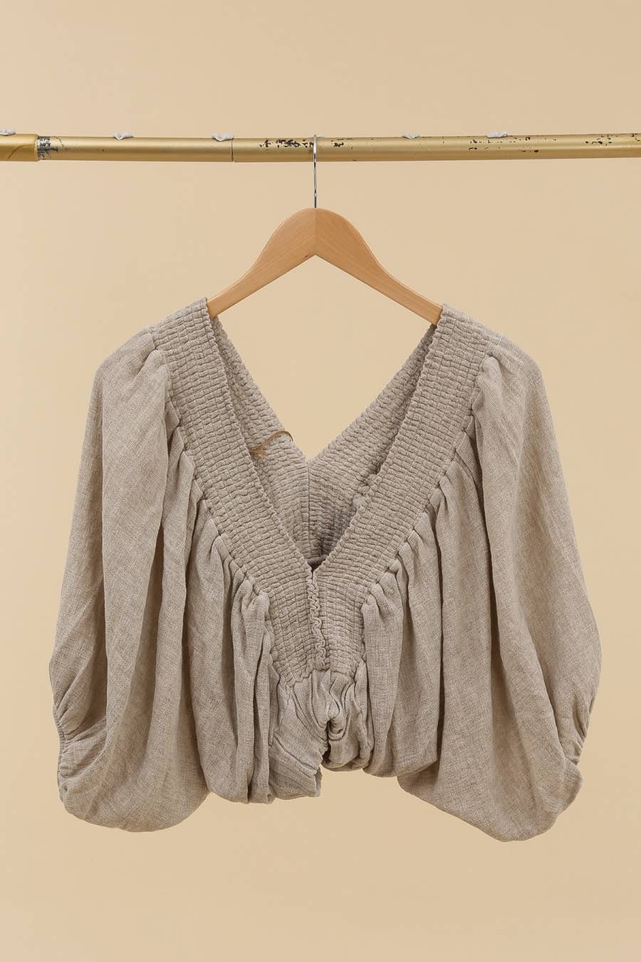 Essential Linen Crop Top