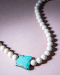 Bone Jasper & Magnesite Necklace