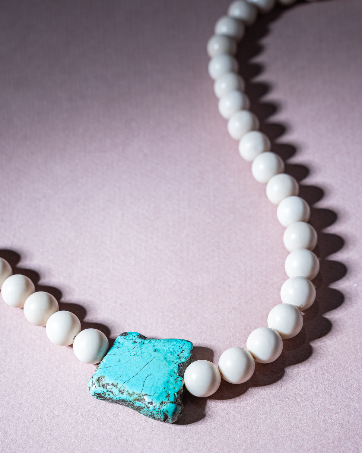 Bone Jasper & Magnesite Necklace