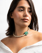 Bone Jasper & Magnesite Necklace