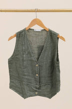 VESTS 79055 100% linen