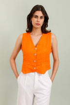 VESTS 79055 100% linen