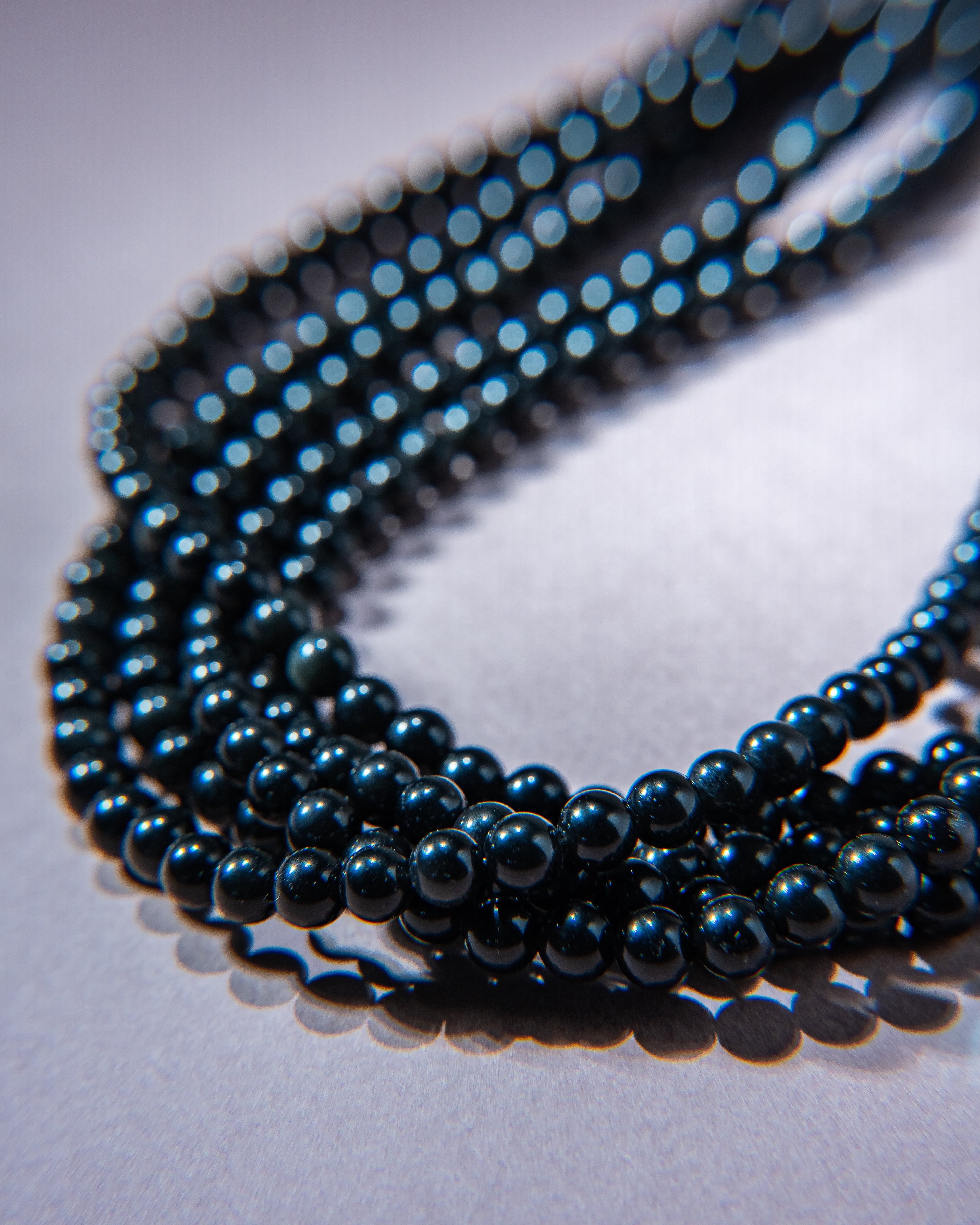 Rainbow Obsidian Strand Necklace