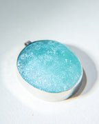 Old Sea Glass Pendant on Double Leather Cord