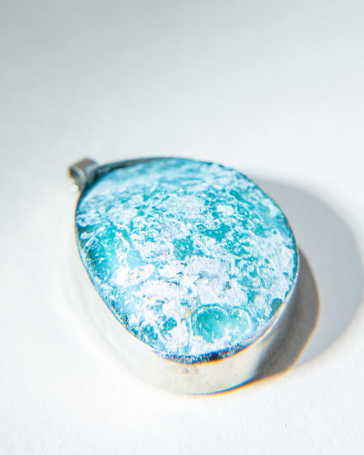 Old Sea Glass Pendant on Double Leather Cord