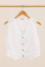 VESTS 79055 100% linen
