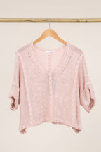 Cotton knit sweater 1916 100% LINEN