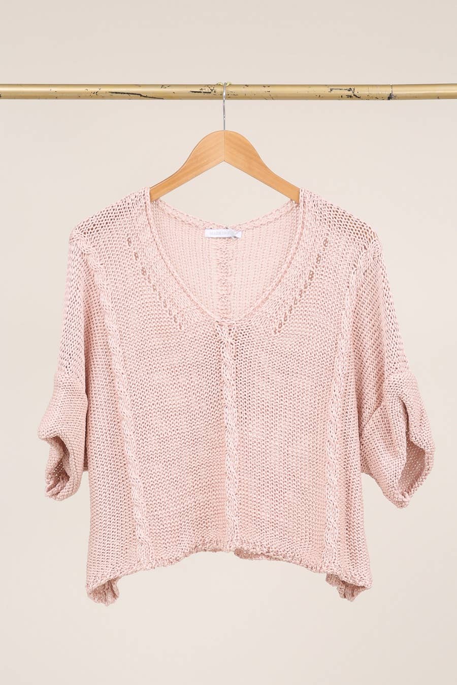 Cotton knit sweater 1916 100% LINEN