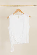 Linen Blend Sleeveless Blouse