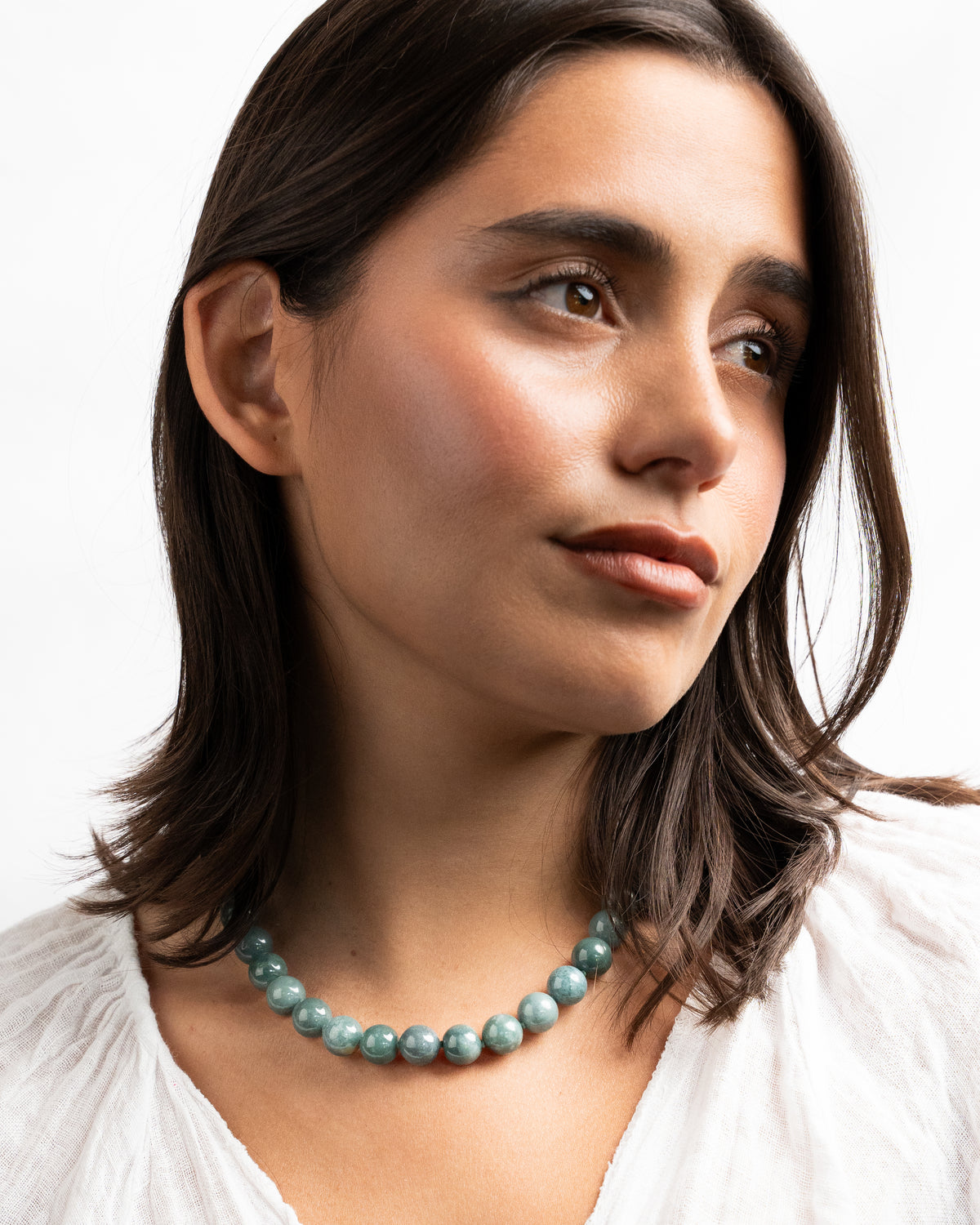 Guatemalan Jade Hand-Knotted Necklace
