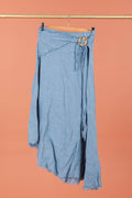 Drawstring Linen Skirt