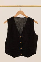VESTS 79055 100% linen