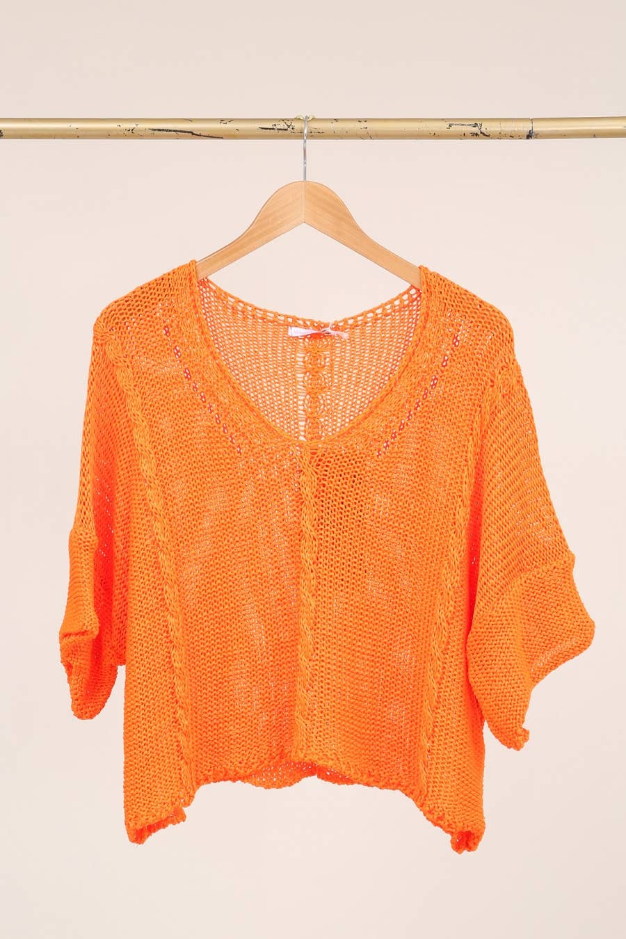 Cotton knit sweater 1916 100% LINEN