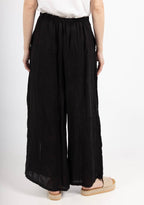 Straight buttoned trousers 9320 100% LINEN