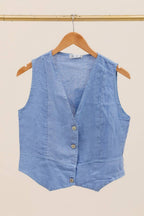 VESTS 79055 100% linen