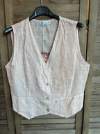 VESTS 79055 100% linen