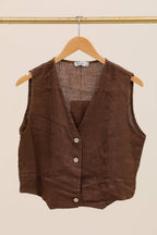 VESTS 79055 100% linen