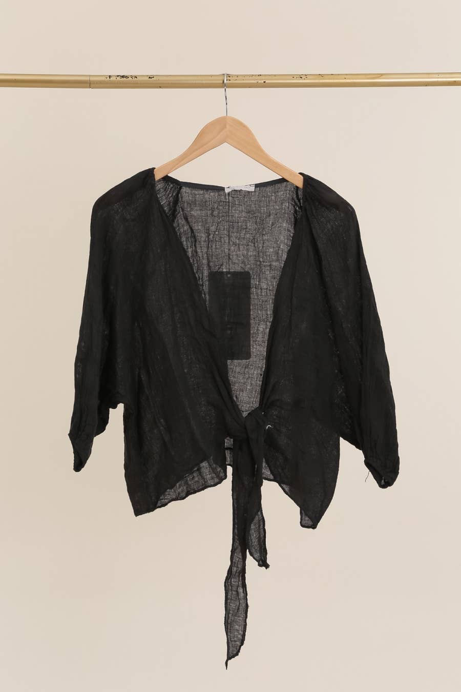 Linen wrap top 621286 100% linen: MOLE