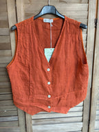 VESTS 79055 100% linen