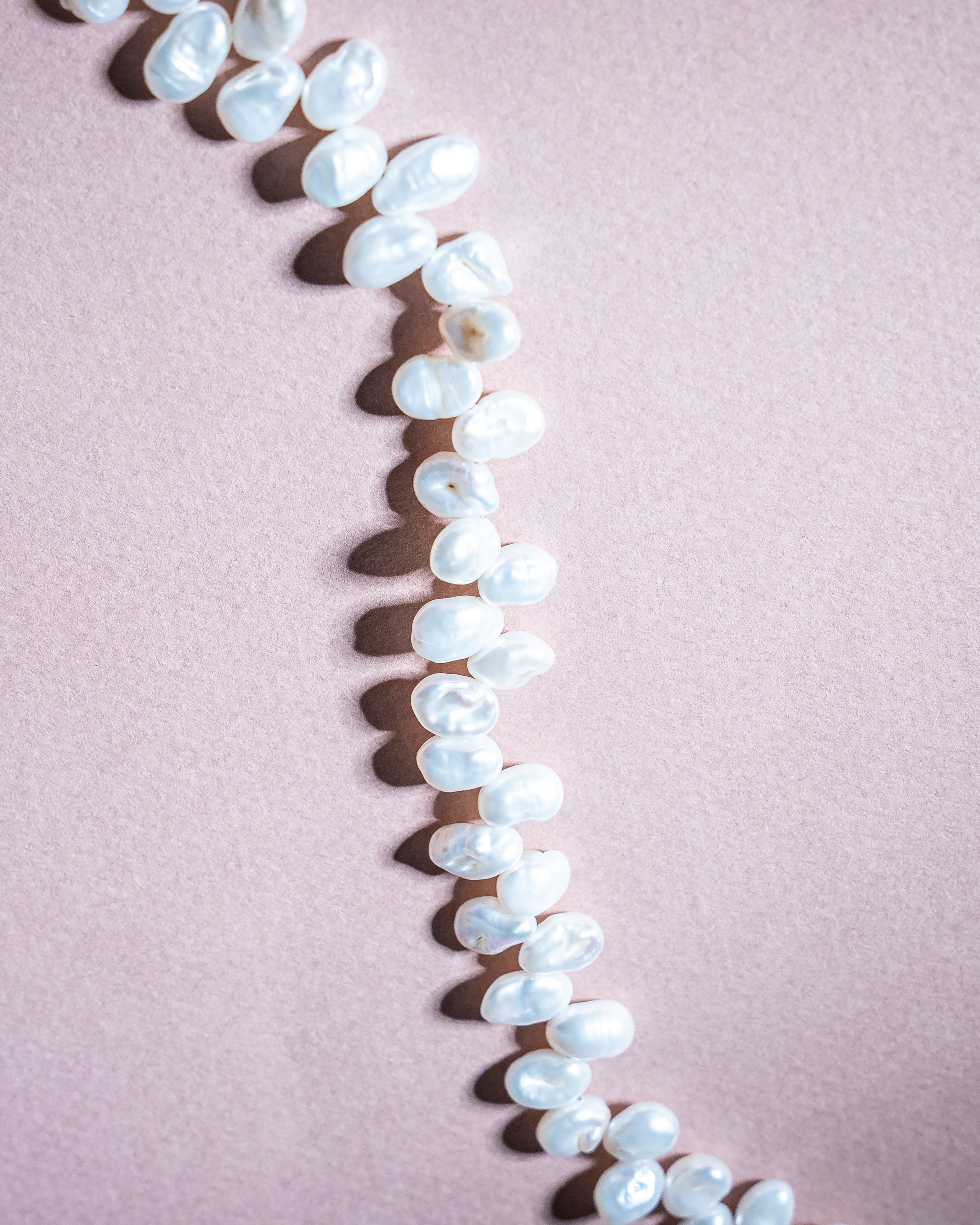 Ruffled Keshi Freshwater Pearl Necklace