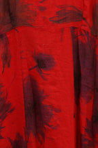 Sleeveless Printed Linen Dress
