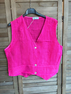VESTS 79055 100% linen