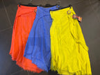 Linen skirt with drawstring 1013 100% linen: Bleu sky