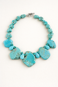 Turquoise Howlite Natural Stone Necklace