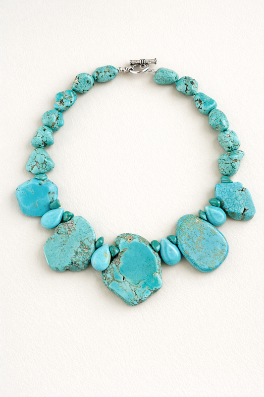 Turquoise Howlite Natural Stone Necklace