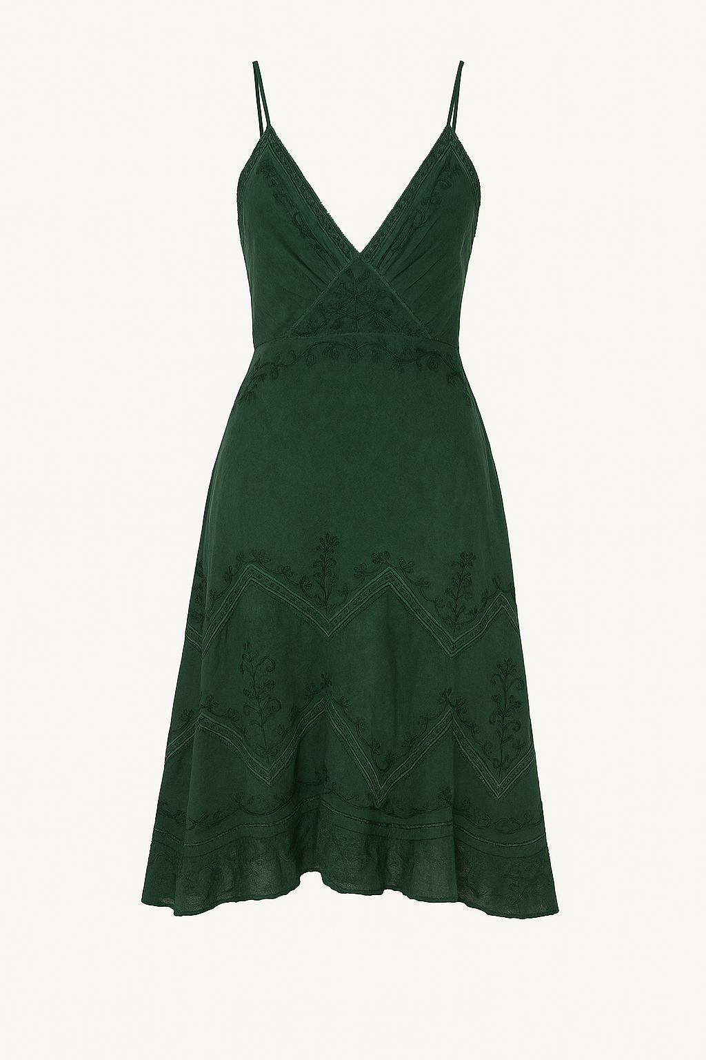 Emerald Green Boho Dress | Small & Medium