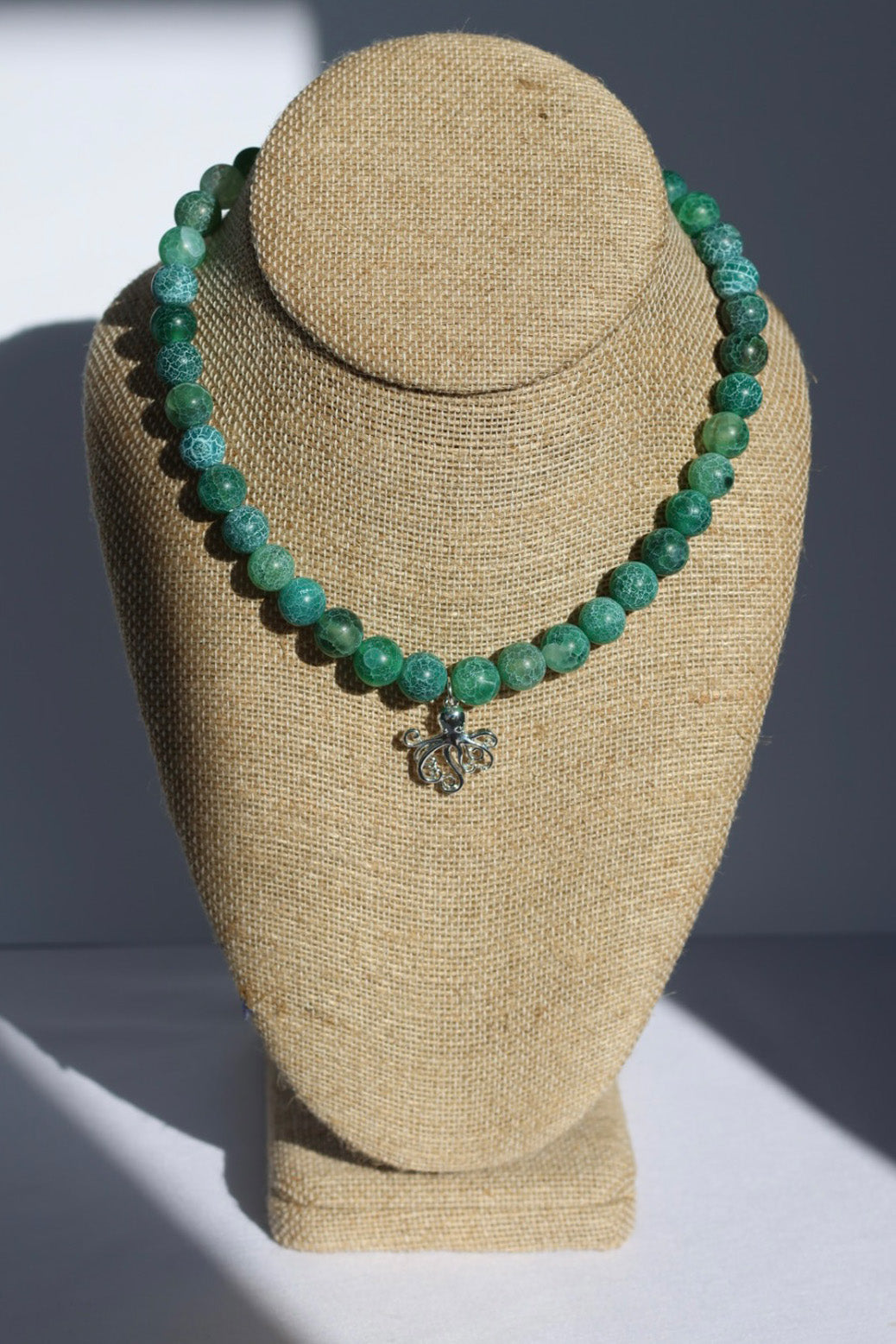 Green Quartz & Agate Necklace Collection