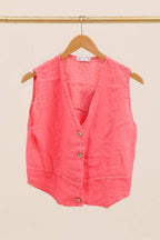 VESTS 79055 100% linen