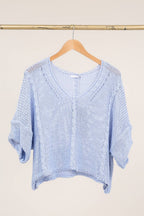 Cotton knit sweater 1916 100% LINEN