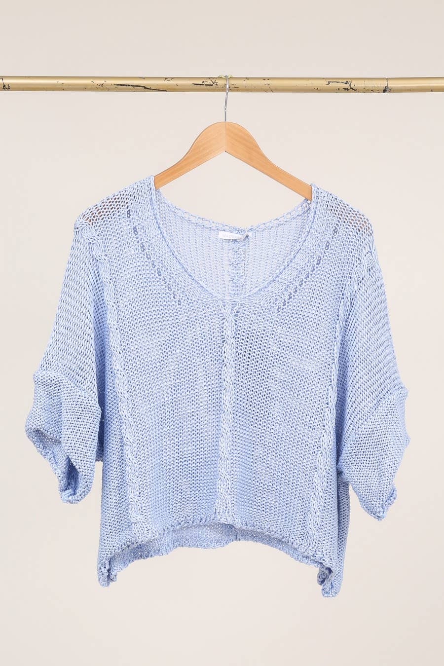 Cotton knit sweater 1916 100% LINEN