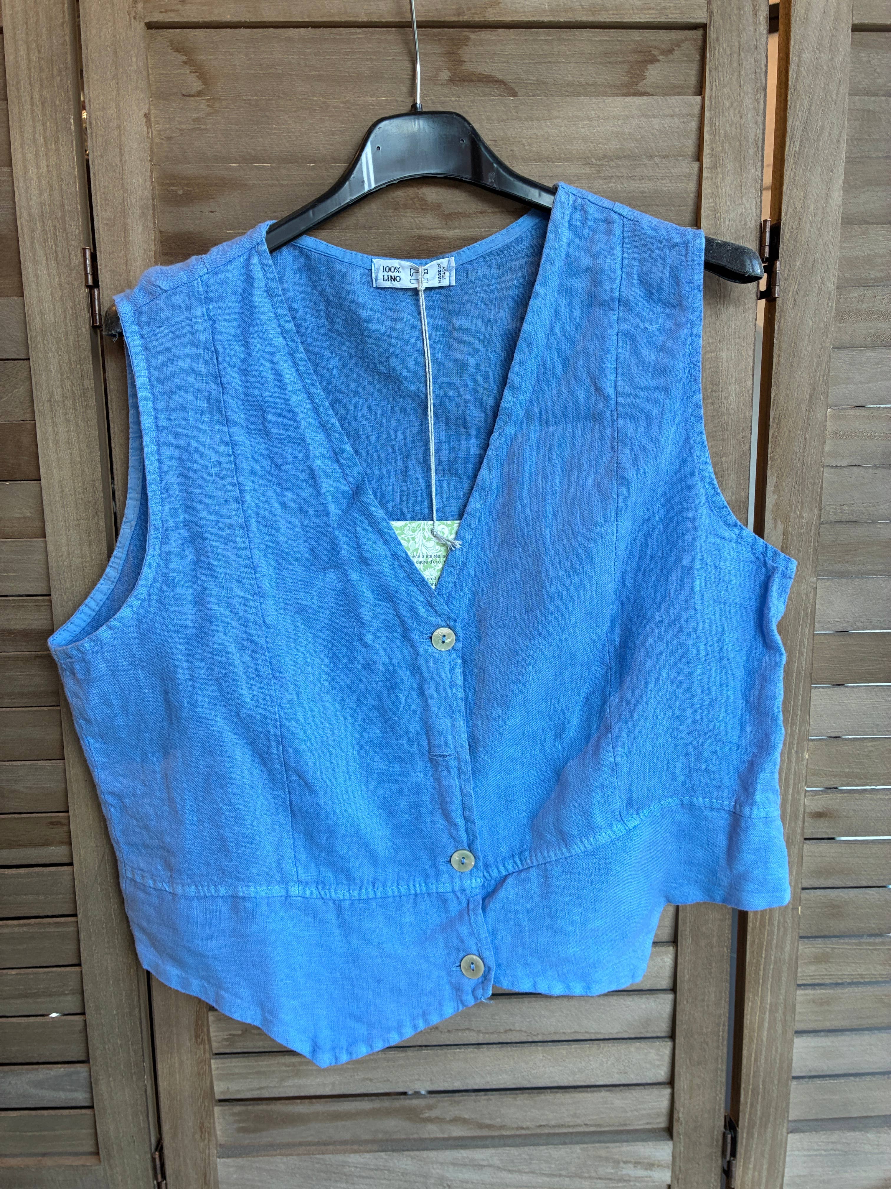VESTS 79055 100% linen