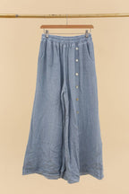 Wide Leg Linen Trousers