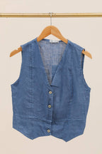 VESTS 79055 100% linen