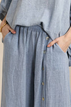 Wide Leg Linen Trousers