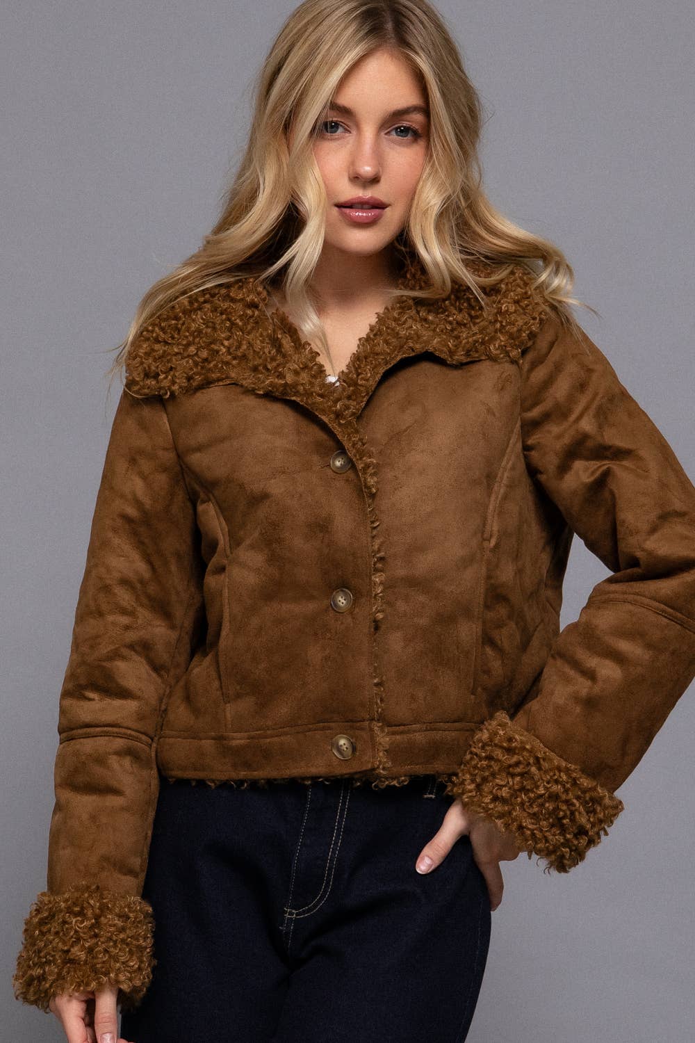 Penny Lane Suede Short Jacket