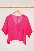 Cotton knit sweater 1916 100% LINEN