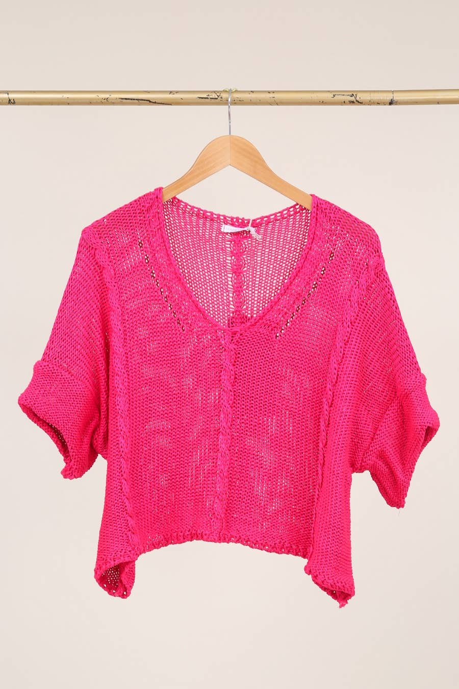 Cotton knit sweater 1916 100% LINEN