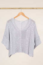 Cotton knit sweater 1916 100% LINEN
