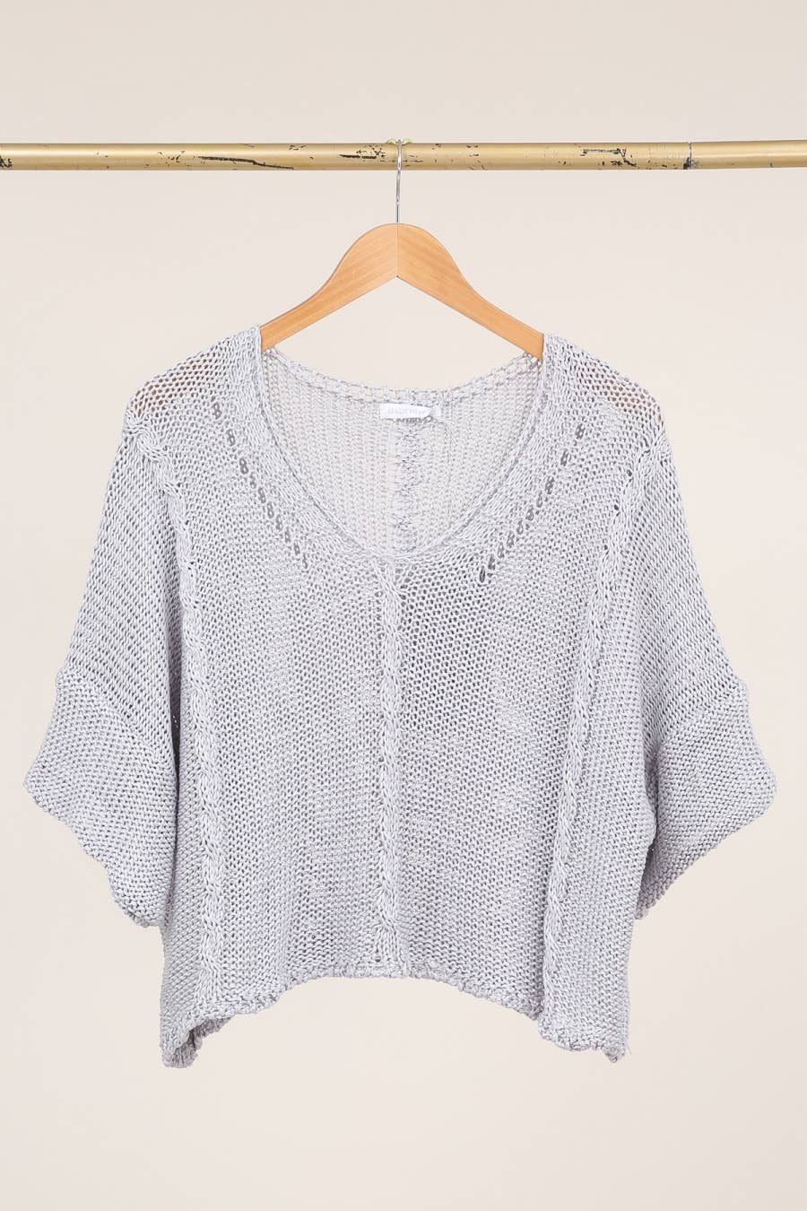 Cotton knit sweater 1916 100% LINEN